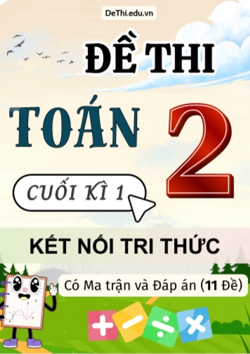 Đề thi Toán Lớp 2 cuối học kì 1 KNTT có Ma trận và Đáp án (11 Đề)